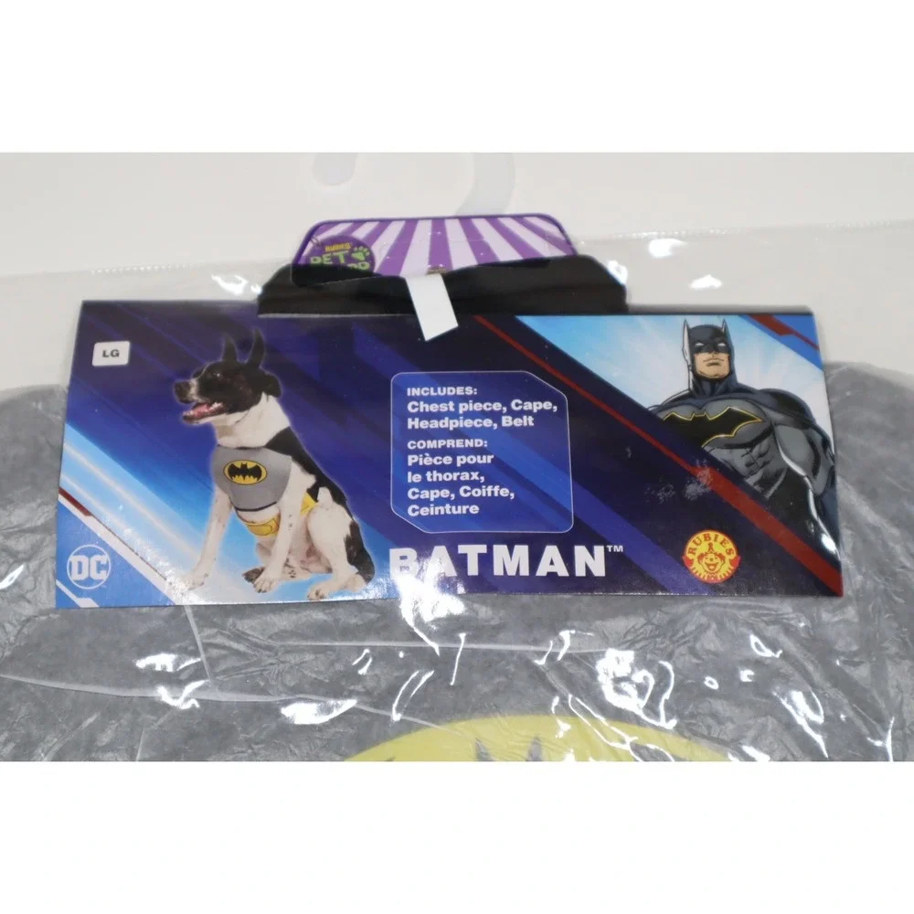 DC Comics Batman Pet Costume Accessory Set for Dogs - Size L‎